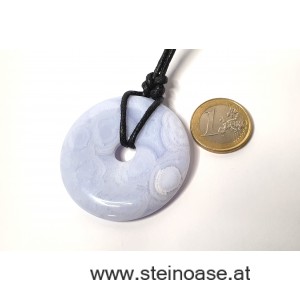 Anhänger Chalcedon Donut XL, 48mm, inkl.Band